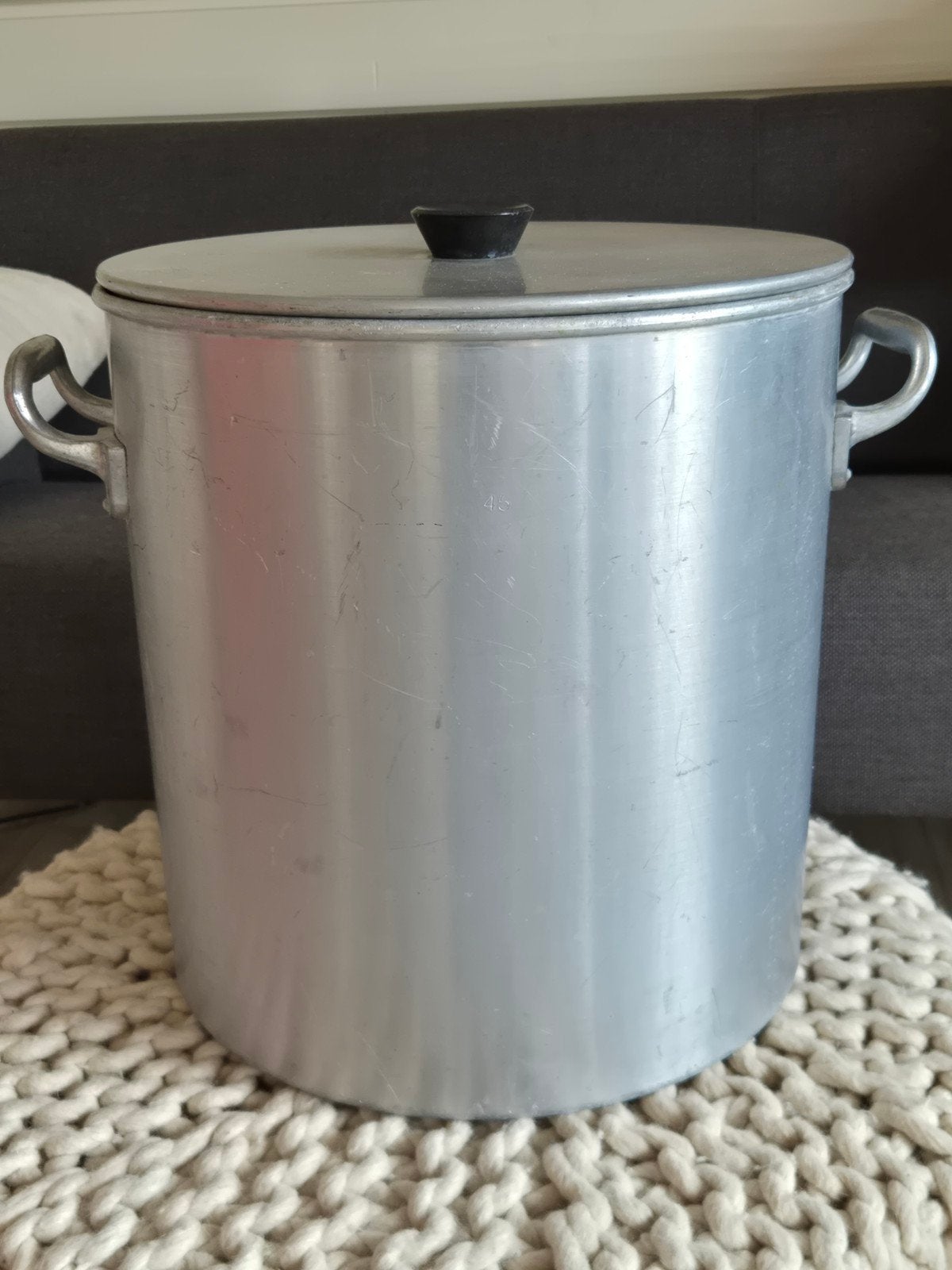 Vintage Haster's HMF Aluminium Wasketel - Groot Model, Ophalen