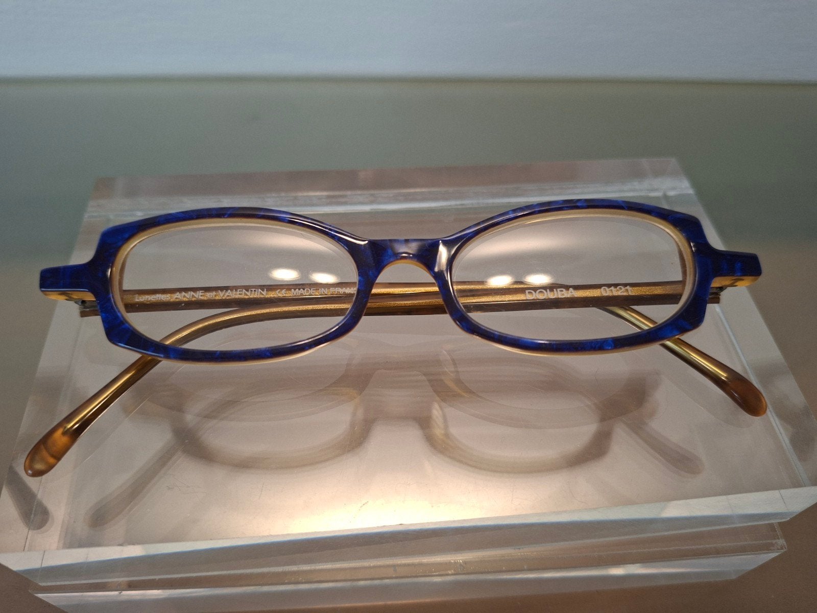90's Anne et Valentin Douba 0121 bril. Cobalt. Ongebruikt, Overige merken, Blauw, Nieuw, Ophalen of Verzenden