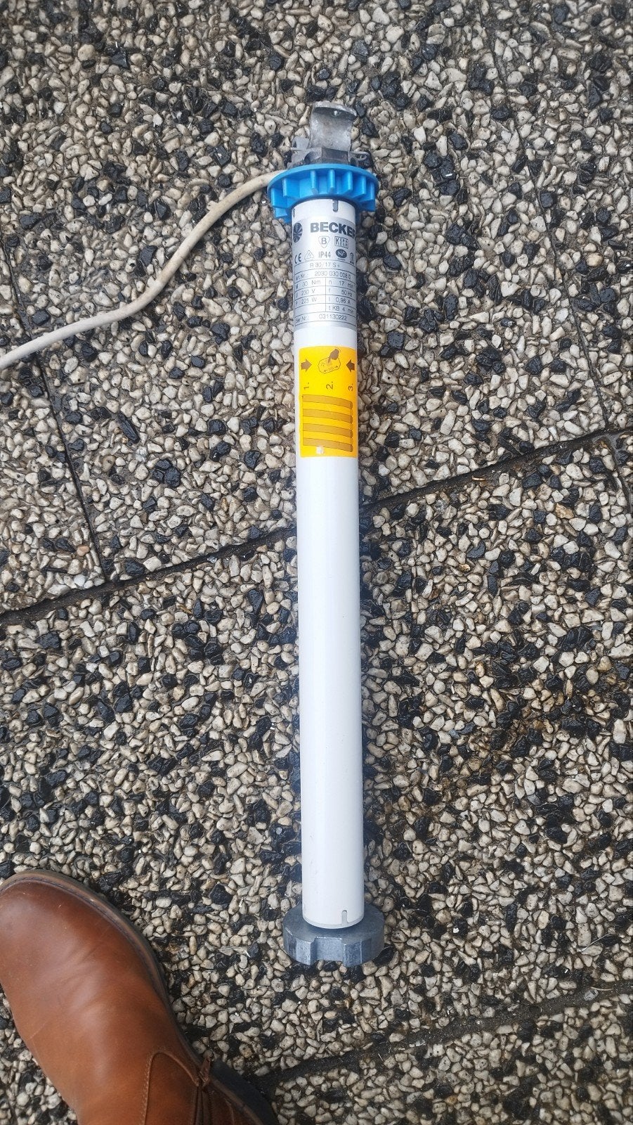 Becker B R30/17 S+ Rolluikmotor - Elektrische Bediening, Gebruikt, Minder dan 100 cm, Wit, Ophalen of Verzenden