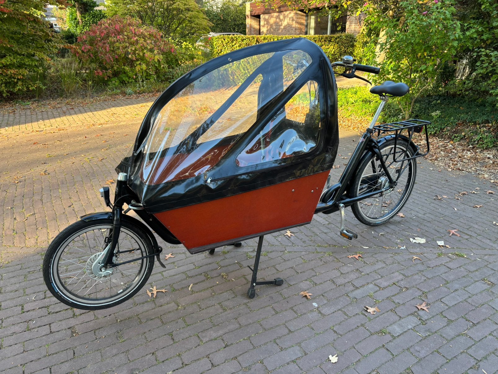 Bakfiets Cargo Bike Long met huif, Gebruikt, Huif, 2 kinderen, Trommelrem