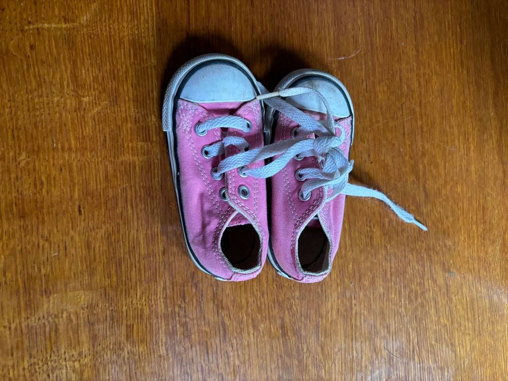 Roze Converse gympen maat 21, Ophalen, Gebruikt, Jongen of Meisje, Schoenen