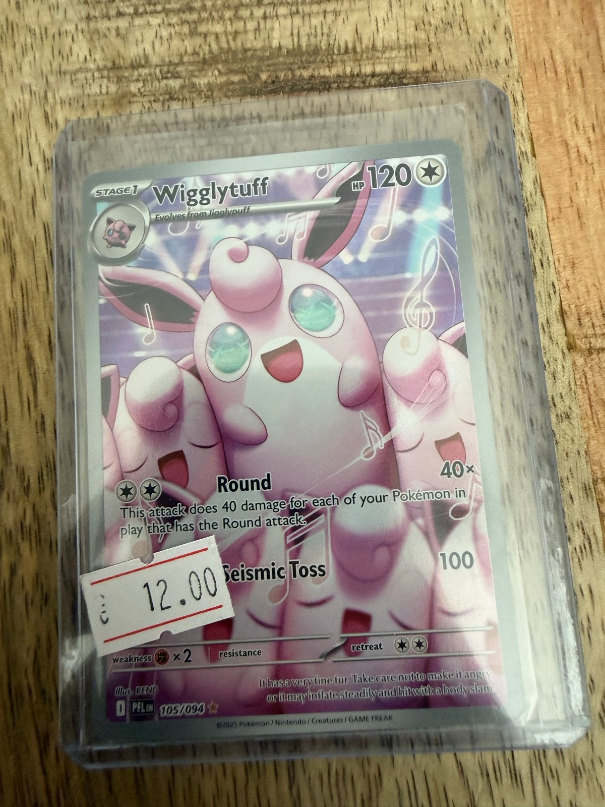 Pokémon Kaart Wigglytuff 105/094 - Zo goed als nieuw, Ophalen of Verzenden, Zo goed als nieuw, Losse kaart