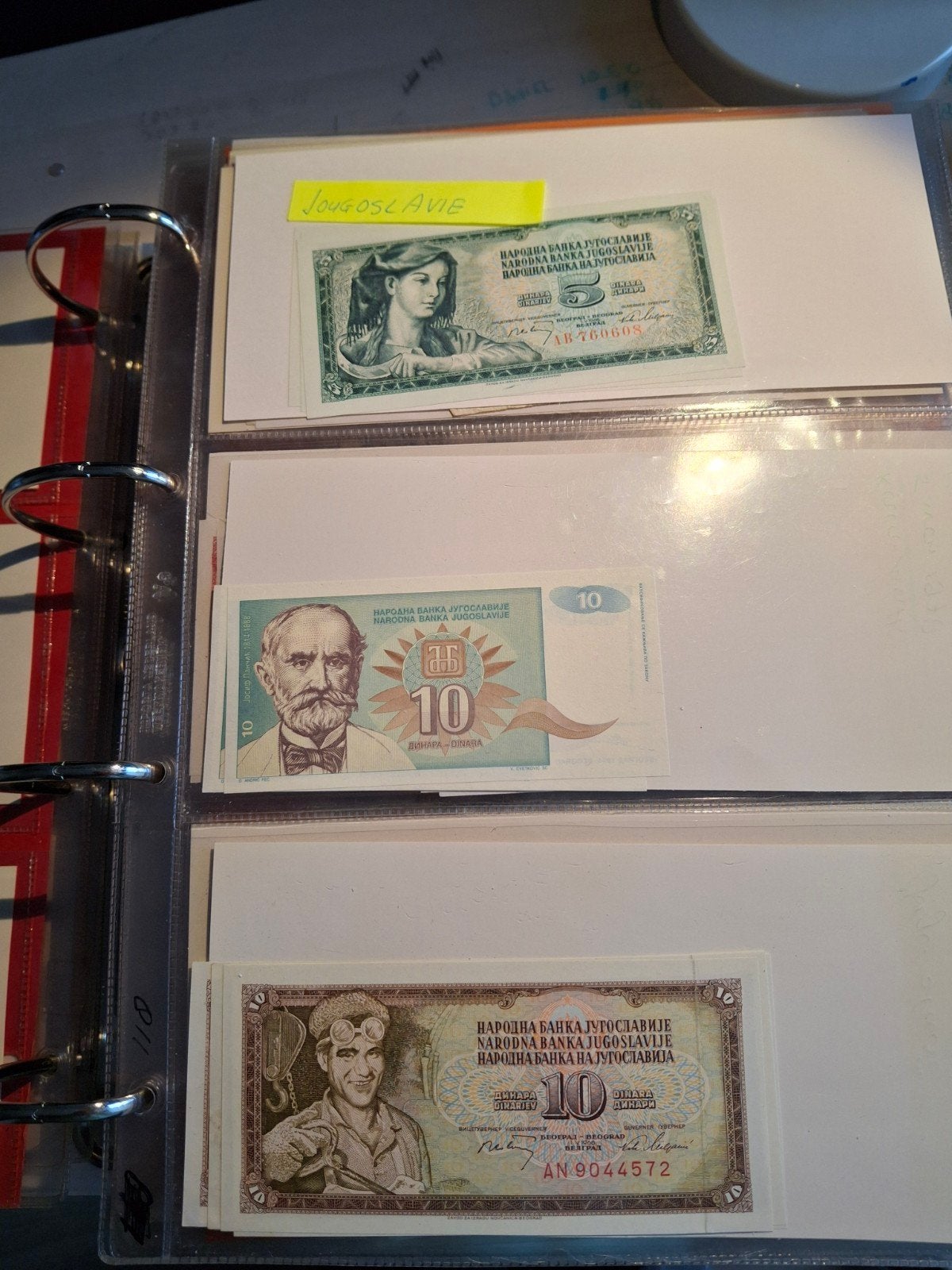 34 verschillende bankbiljetten uit Joegoslavië, Ophalen of Verzenden, Joegoslavië, Setje