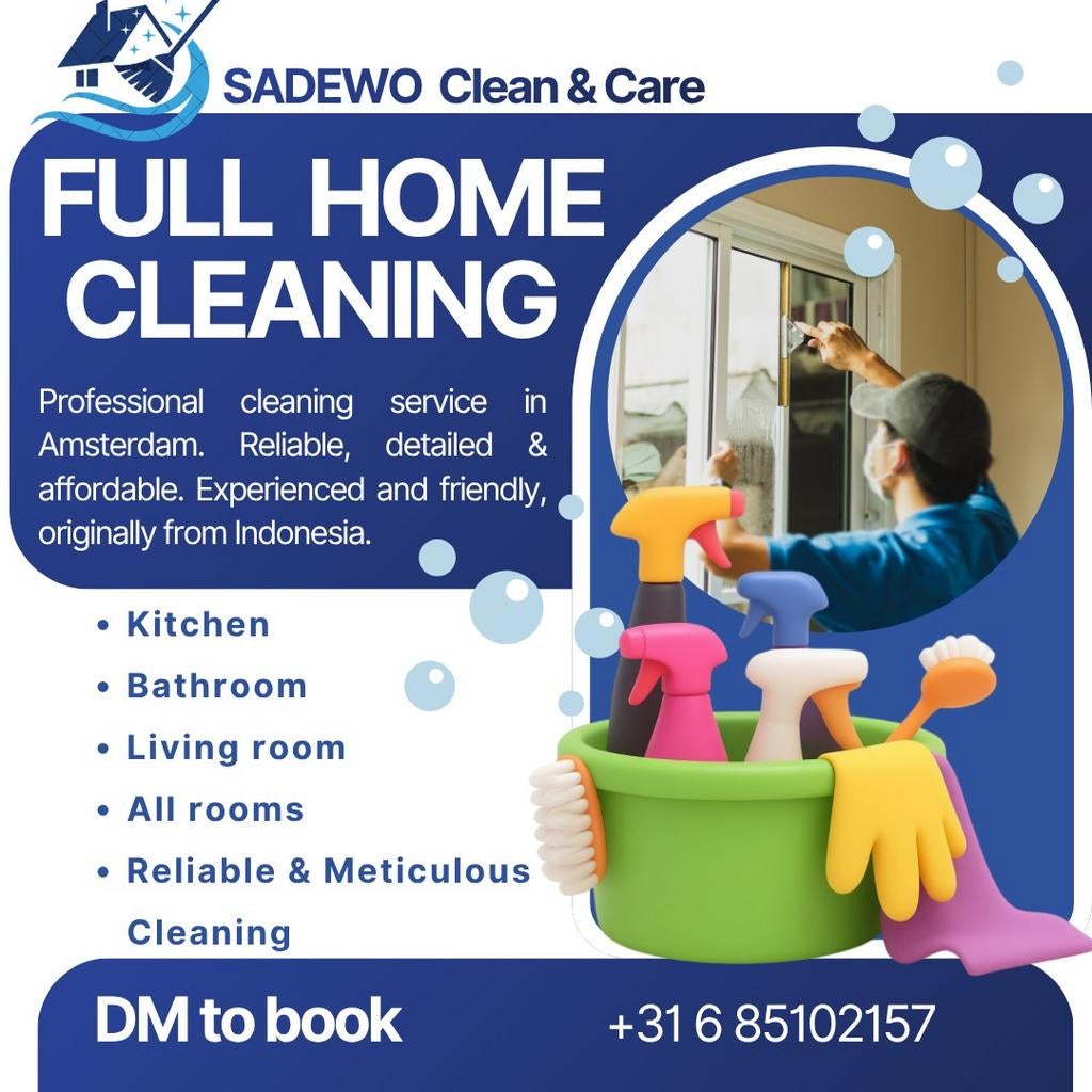 CLEAN & CARE schoonmaak Amsterdam, Huis en Inrichting, Schoonmaakartikelen, Ophalen of Verzenden
