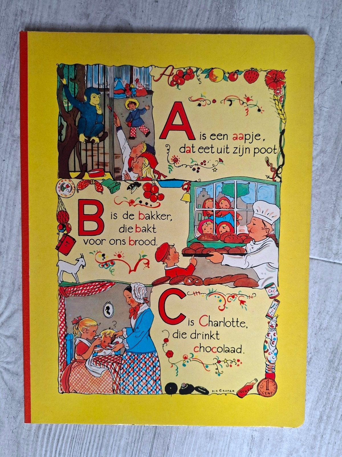 Rie Cramer ABC BOEKJE A is een aapje....., Boeken, Ophalen of Verzenden, Zo goed als nieuw, Rie Cramer