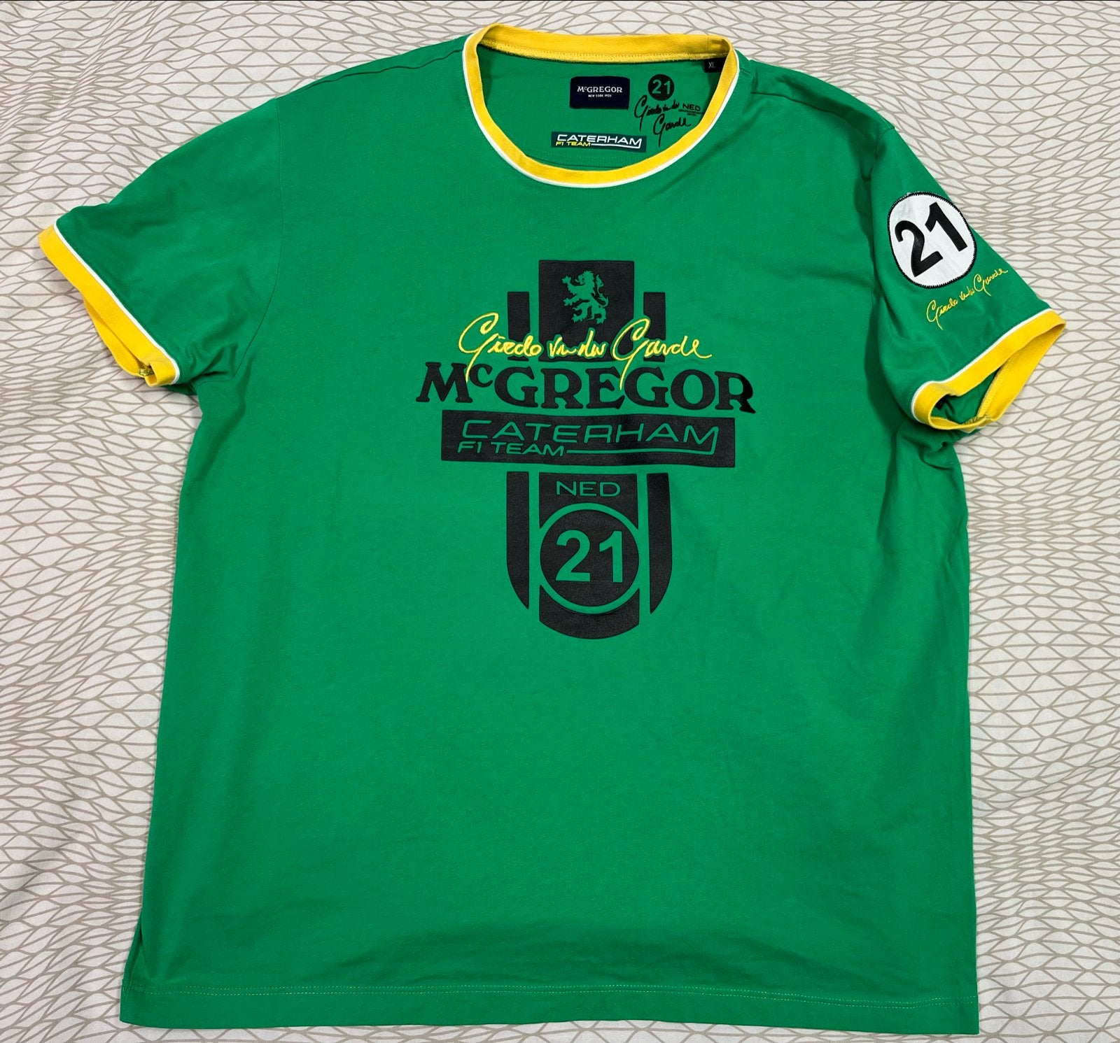 McGregor Caterham F1 Team T-shirt Groen Maat XL, Ophalen of Verzenden, Zo goed als nieuw, Maat 56/58 (XL), Groen