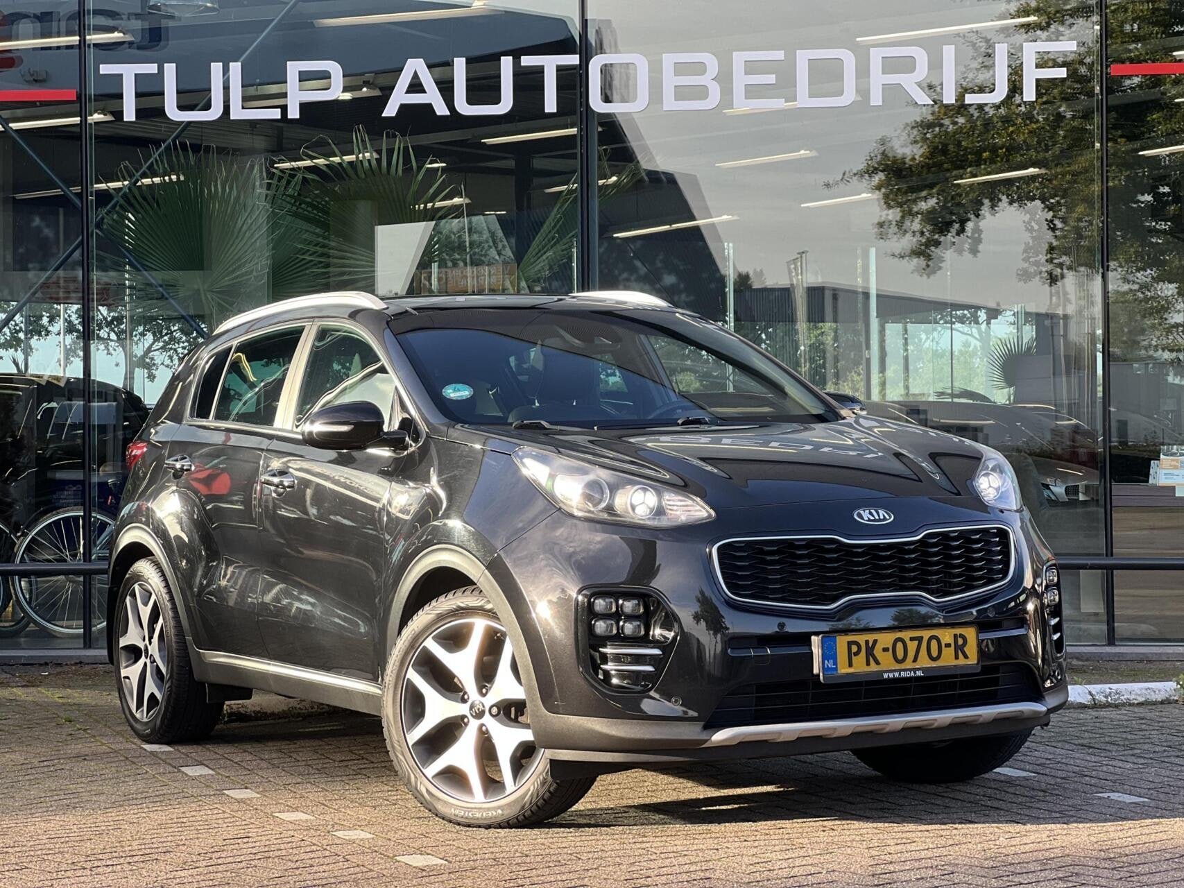 Kia Sportage 1.6 T-GDI GT-Line Luxe Goed onderhoud Dak NAP, Auto's, Voorwielaandrijving, Gebruikt, 4 cilinders, Zwart