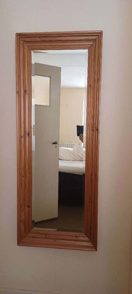 spiegel, Huis en Inrichting, Ophalen, Gebruikt, 100 tot 150 cm, Rechthoekig