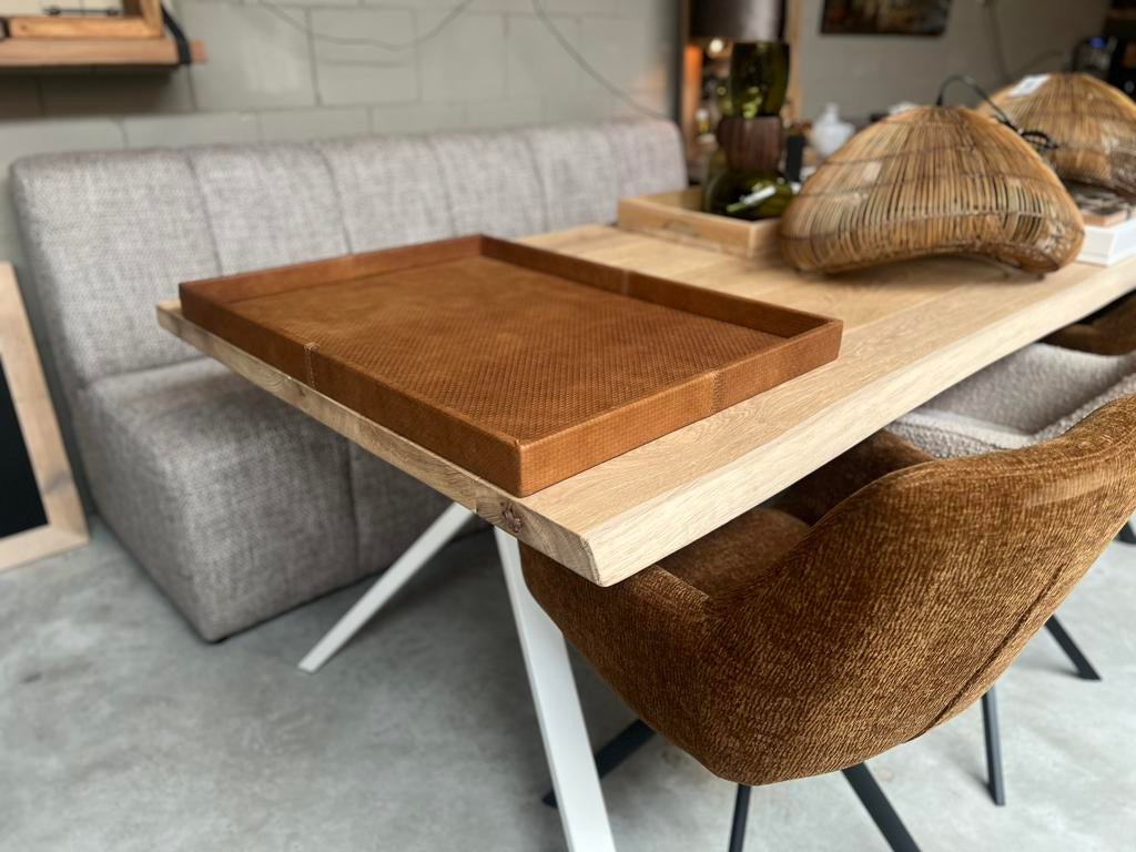 Dienblad 60x80 cognac, Huis en Inrichting, Ophalen of Verzenden, Nieuw, Rechthoekig, Hout