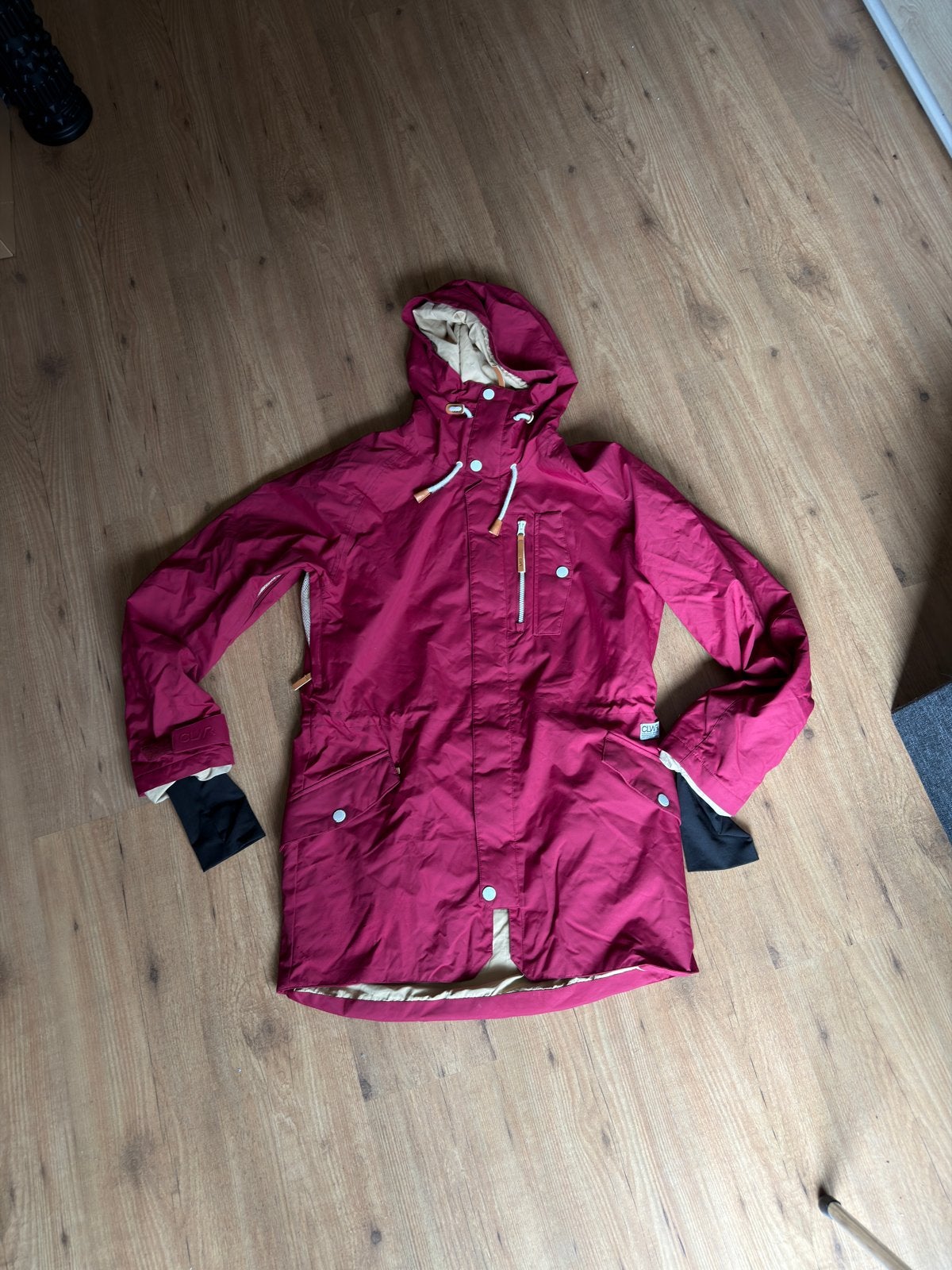 Colorwear CLWR Snowboard/Ski Jas Maat L - Bordeauxrood, Ophalen of Verzenden, Gedragen, Maat 42/44 (L), Jack