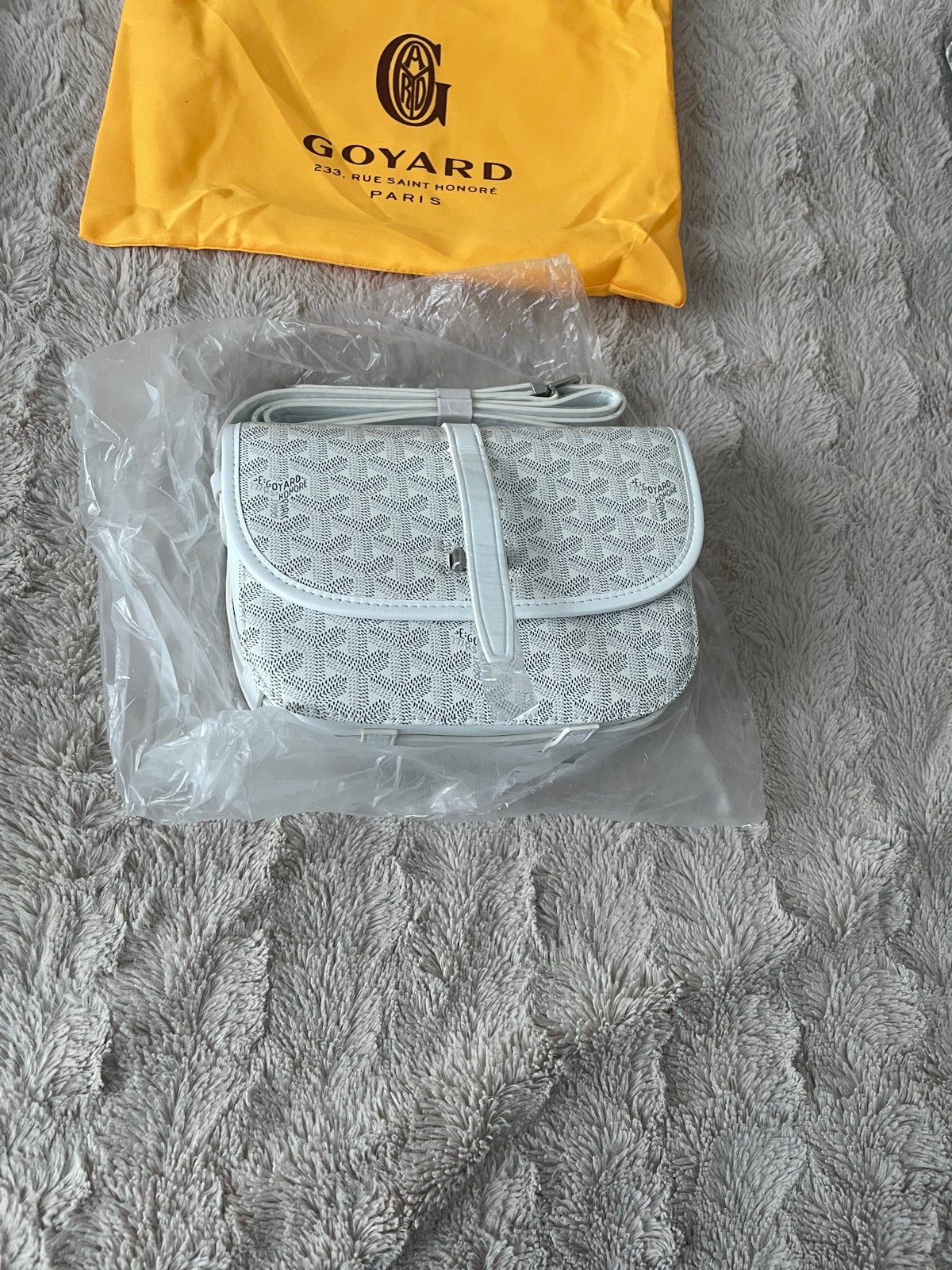 GOYARD BELDEVERE PM TAS WIT, Sieraden, Tassen en Uiterlijk, Tassen | Schoudertassen, Ophalen of Verzenden, Nieuw, Wit
