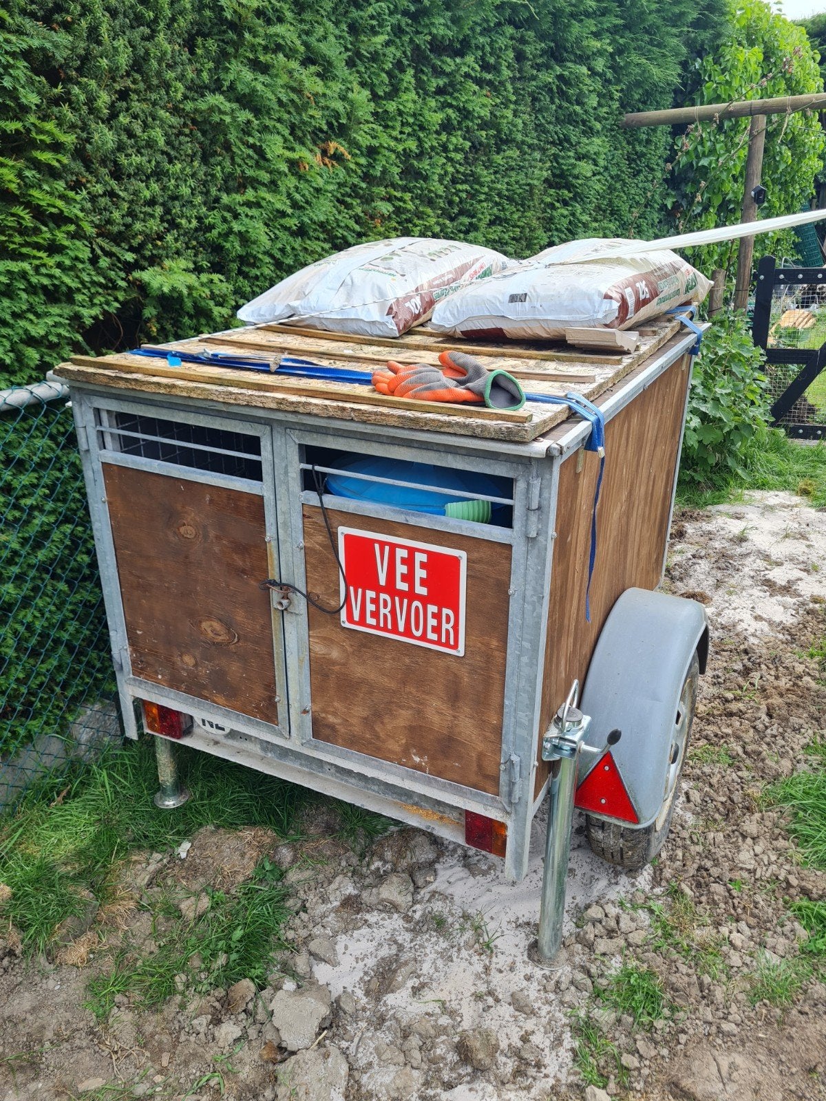 Kleinveetrailer -wagen / hondenkar/ bagage, Ophalen, Gebruikt