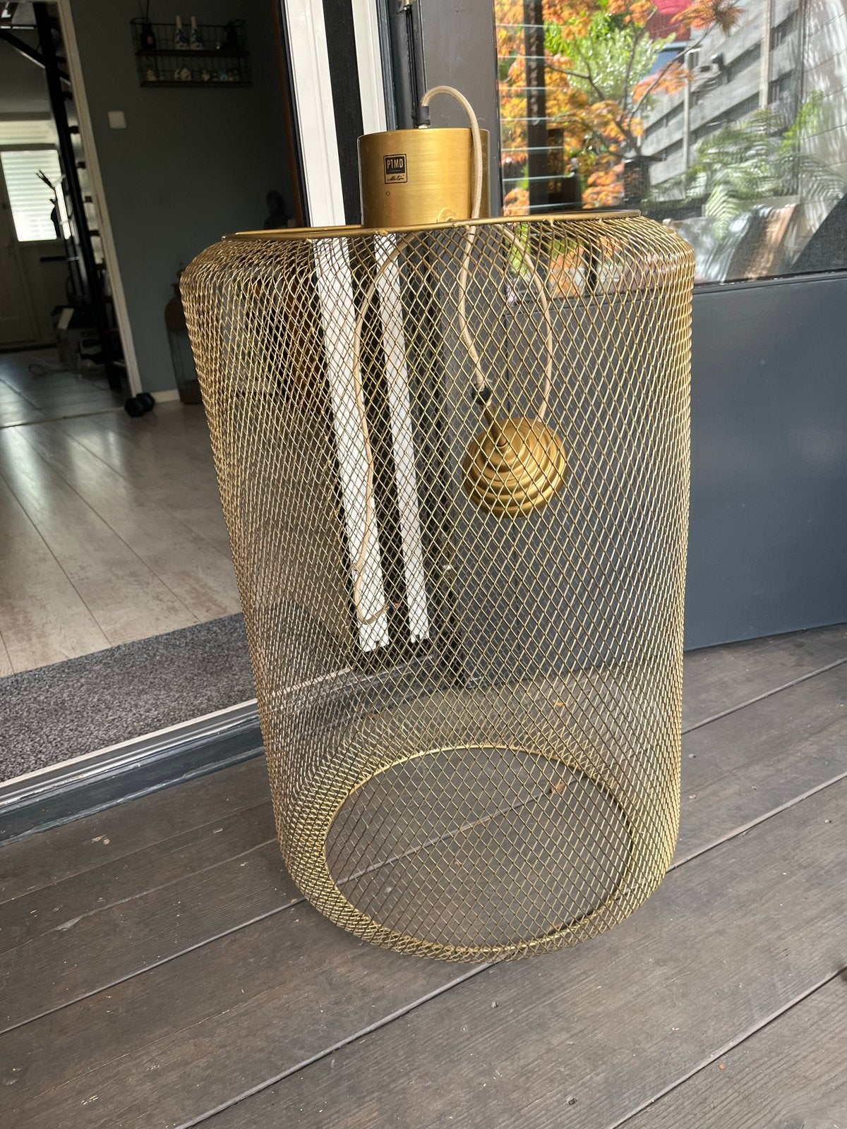 PTMD Lamp - Gouden Gaas Design - 75 cm Hoog, Ophalen, 50 tot 100 cm, Zo goed als nieuw, Minder dan 100 cm