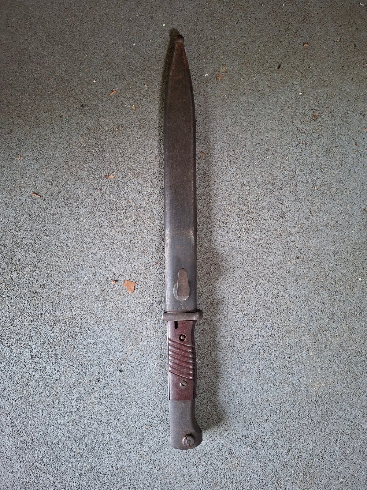 Duitse bajonet WO2 43 fnj nummergelijk, Verzamelen, Ophalen of Verzenden, Landmacht, Duitsland, Mes of Dolk