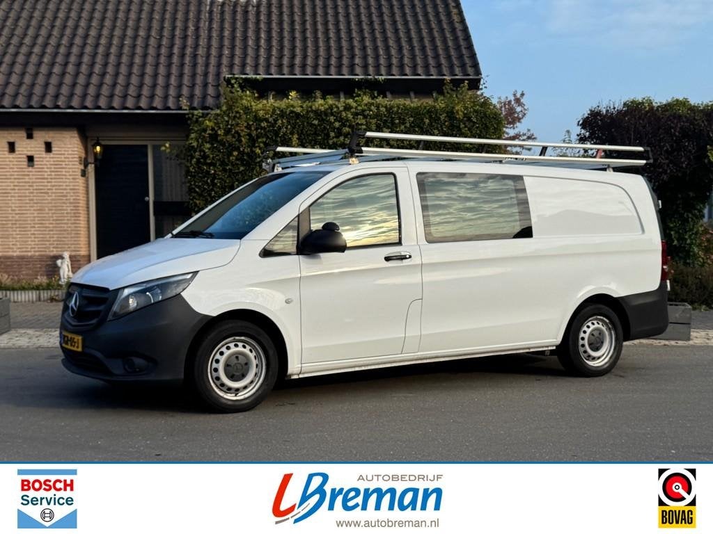 Mercedes-benz VITO 114 CDI Dubbel Cabine Comfort L3 Automaat, Auto's, Automaat, 15 km/l, Start-stop-systeem, Wit