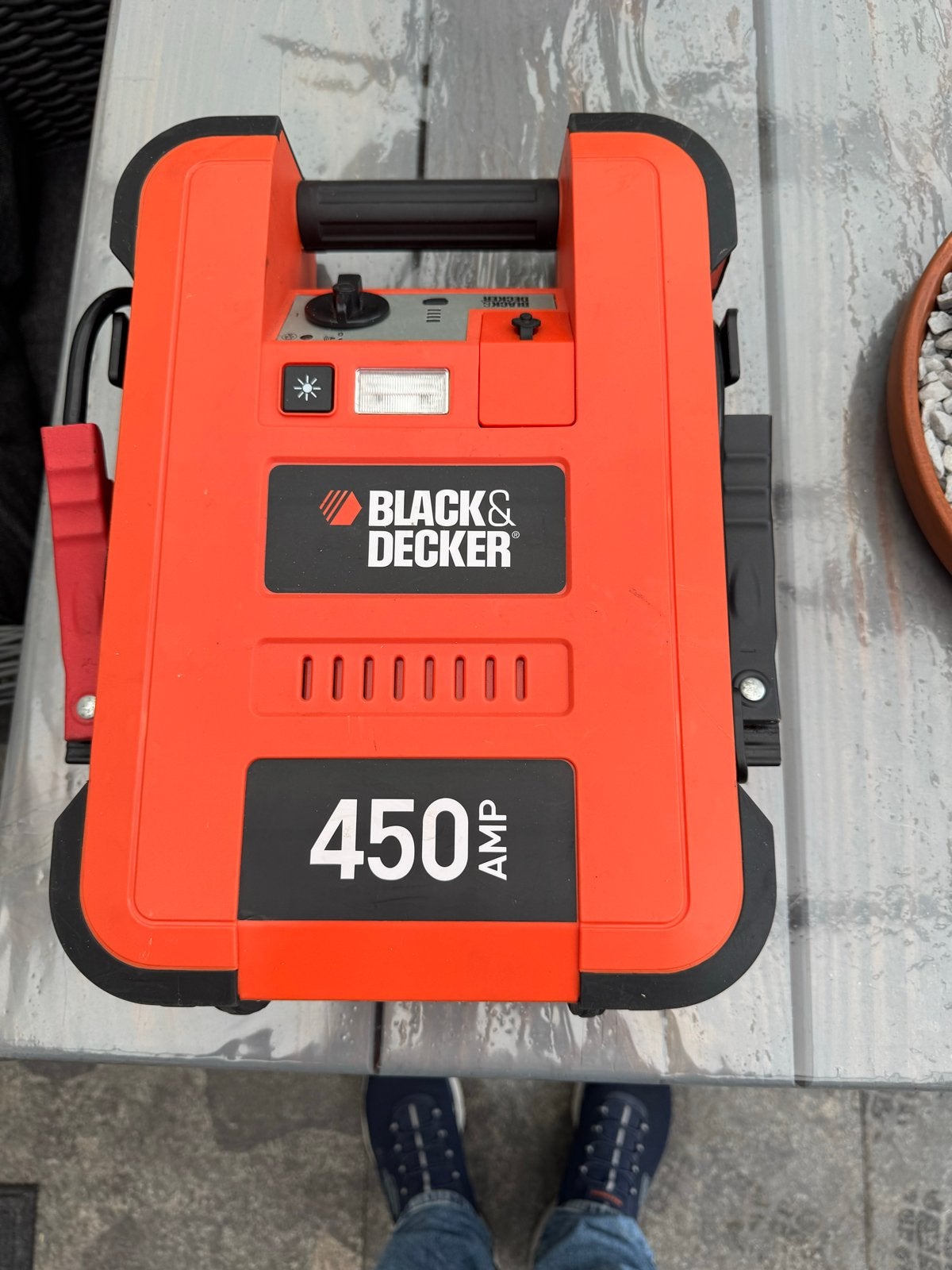 Black & Decker Jumpstarter 450 Ampère MET DEFECTE ACCU., Auto diversen, Ophalen of Verzenden, Gebruikt
