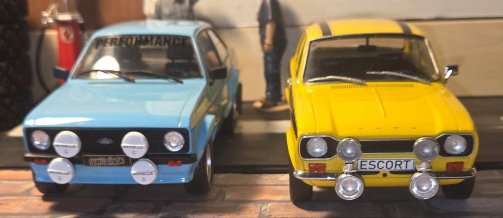 FORD ESCORT Mk1 RS 2000.& De Ford escort mk2 Mexico, Hobby en Vrije tijd, Ophalen of Verzenden, Zo goed als nieuw, Auto, Overige merken