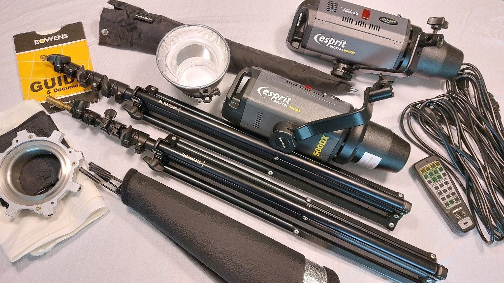 Bowens Esprit Digital 500DX Studioflitsset, Ophalen, Gebruikt, Studioflitser, Overige merken