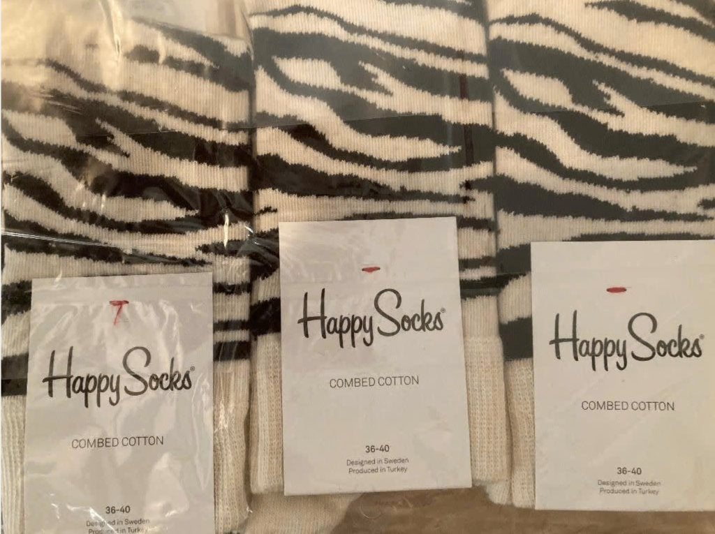 Partij Happy Socks, Kleding | Dames, Sokken en Kousen, Sokken en Kniesokken, Overige kleuren, Maat 35 t/m 38, Nieuw