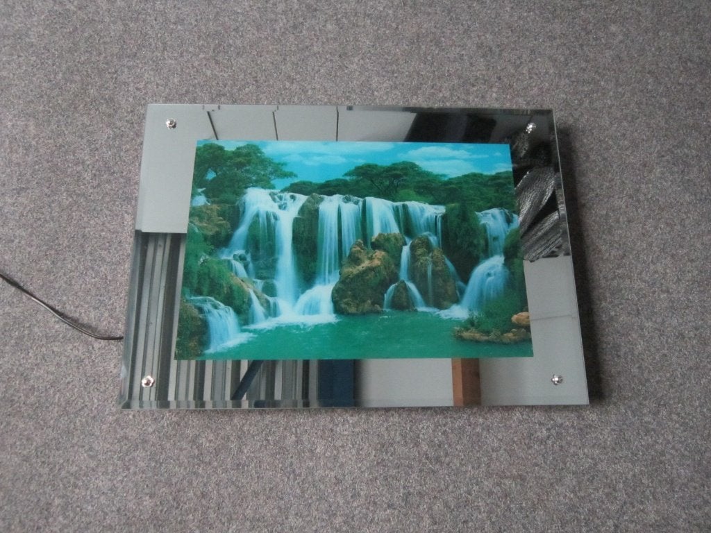 WATERVAL SCHILDERIJ MET VERLICHTING, Ophalen, Gebruikt, Lichtbak of (neon) lamp