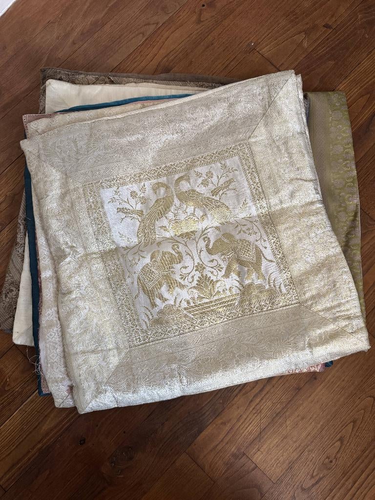Silk Pillow Covers, Ophalen of Verzenden, Gebruikt, Overige kleuren, Vierkant