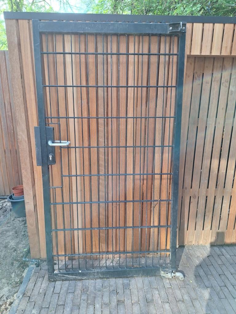 Gratis ophalen - Heras Tuinpoort - 1.78m hoog x 95cm breed, Tuin en Terras, Ophalen, Met poort, Gebruikt, Tuinhek