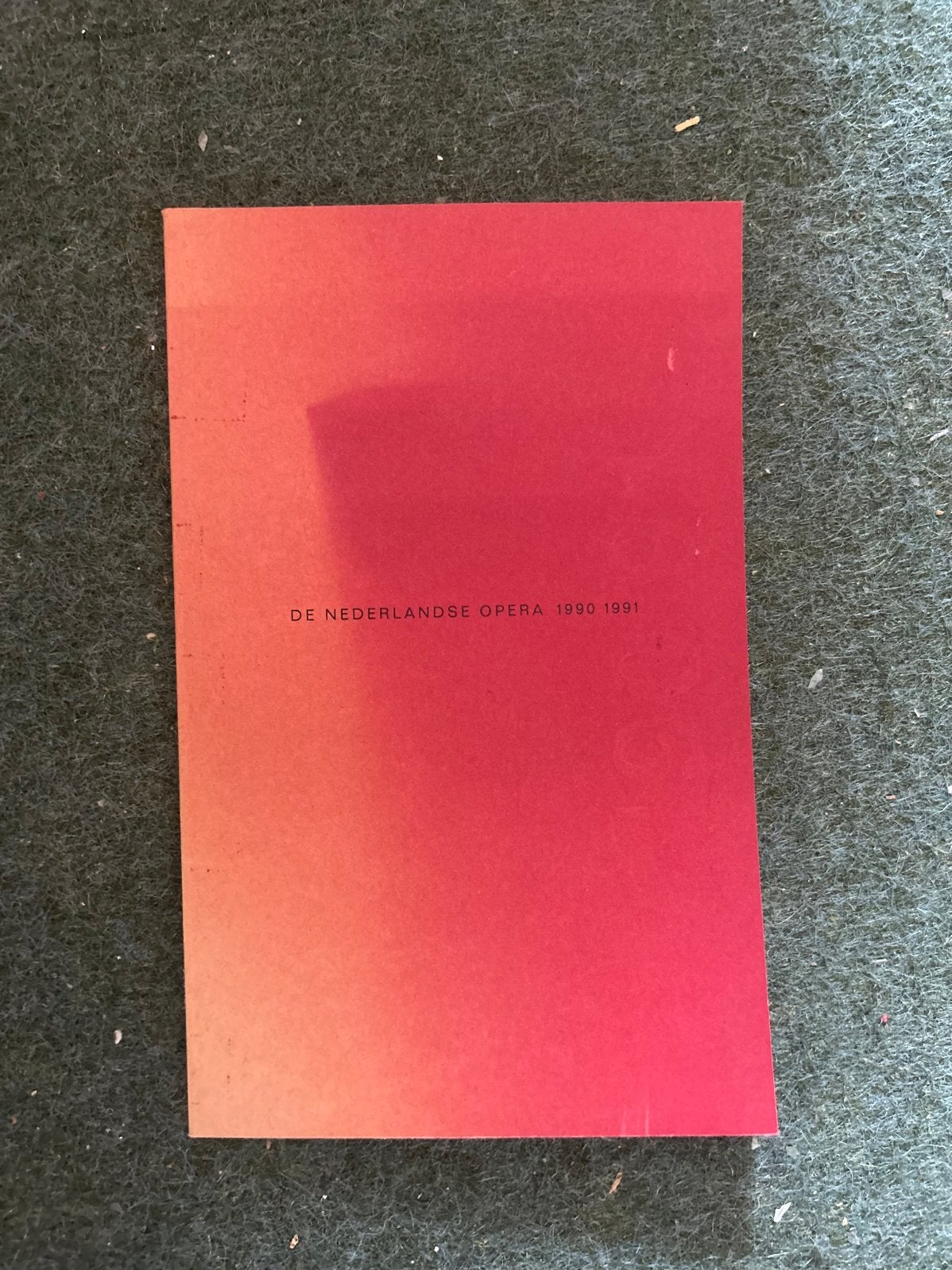 De Nederlandse Opera Seizoen 1990 1991 Programma, Boeken, Ophalen of Verzenden, Gelezen, Algemeen