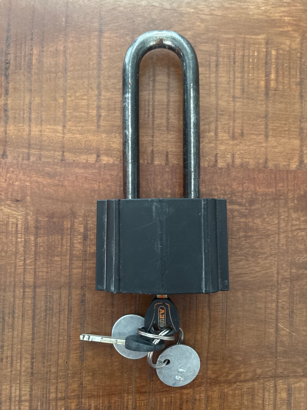 ABUS Hangslot met Beugel en Sleutels, Ophalen, Gebruikt, IJzer, Slot