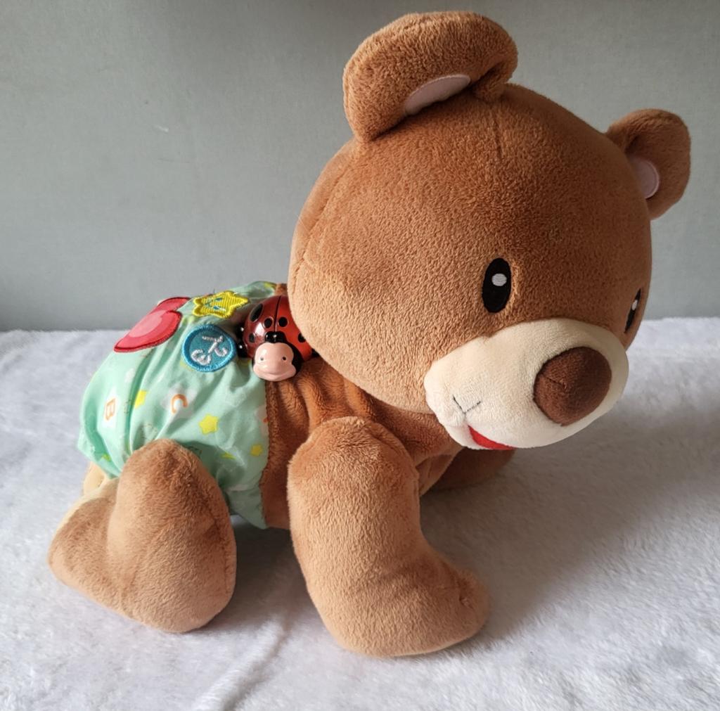 Vtech kruipende knuffelbeer met geluid en beweging, Ophalen, Gebruikt, Overige typen, Met licht