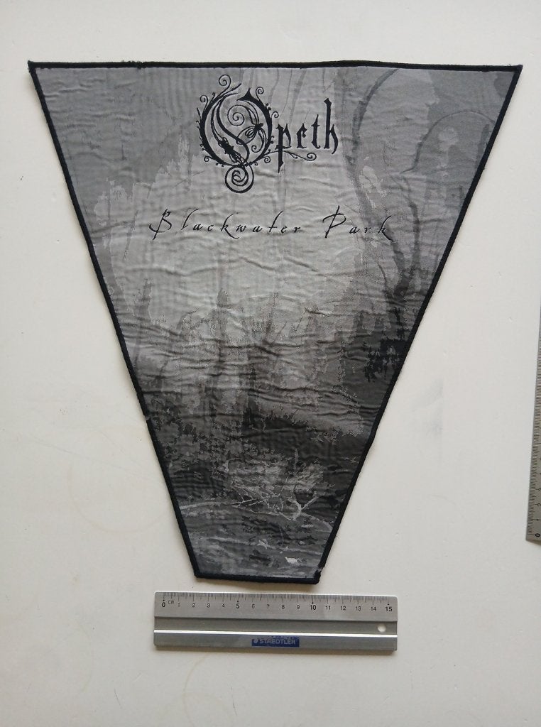 Opeth Blackwater Park  backpatch 32.5 x 8cm x 34 cm metal, Verzamelen, Muziek, Artiesten en Beroemdheden, Ophalen of Verzenden