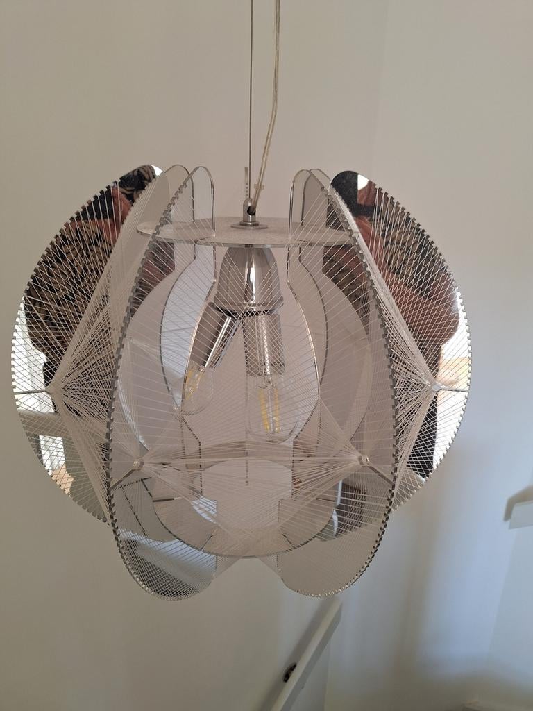 Hanglamp/Plafondlampen Paul Secon met Uniek Draadontwerp, Gebruikt, 50 tot 75 cm, Verzenden, Overige materialen