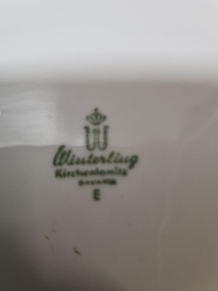 taartbord winterling met roze roos, Ophalen of Verzenden