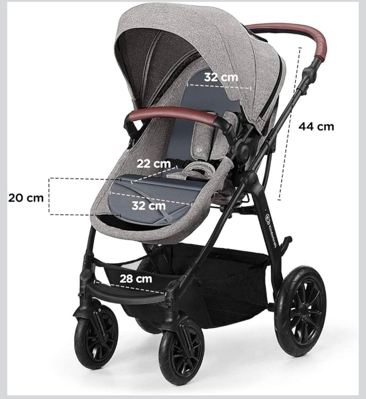 Kinderkraft Moov 4-in-1 Combiwagen met autostoeltje, Overige merken, Gebruikt, Ophalen of Verzenden, Combiwagen