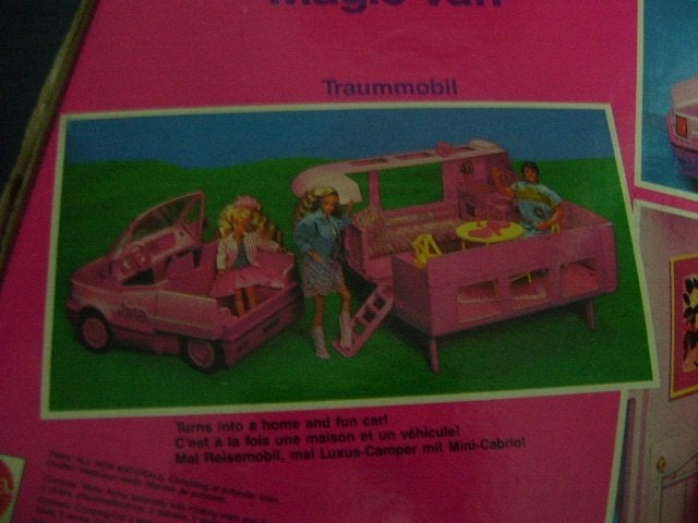 Vintage Barbie Magic Van Camper - Nieuw in doos, Verzamelen, Poppen, Ophalen of Verzenden, Gebruikt, Accessoires
