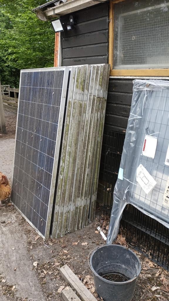 Zonnepanelen met montagemateriaal - Gebruikt, Ophalen, Gebruikt, Compleet systeem