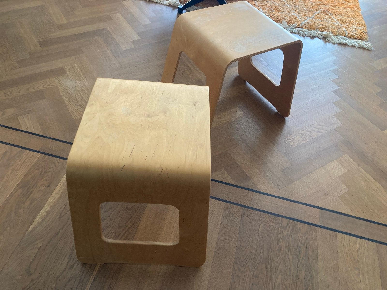 Vintage IKEA Benjamin kruk / bijzettafel, Ophalen, Gebruikt, Hout