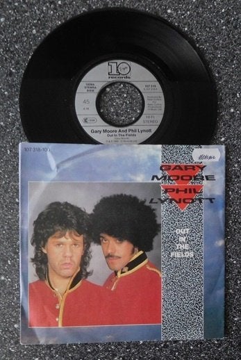 Gary Moore & Phil Lynott - out in the fields (vanaf € 2,00), Cd's en Dvd's, Vinyl Singles, Ophalen of Verzenden, Zo goed als nieuw