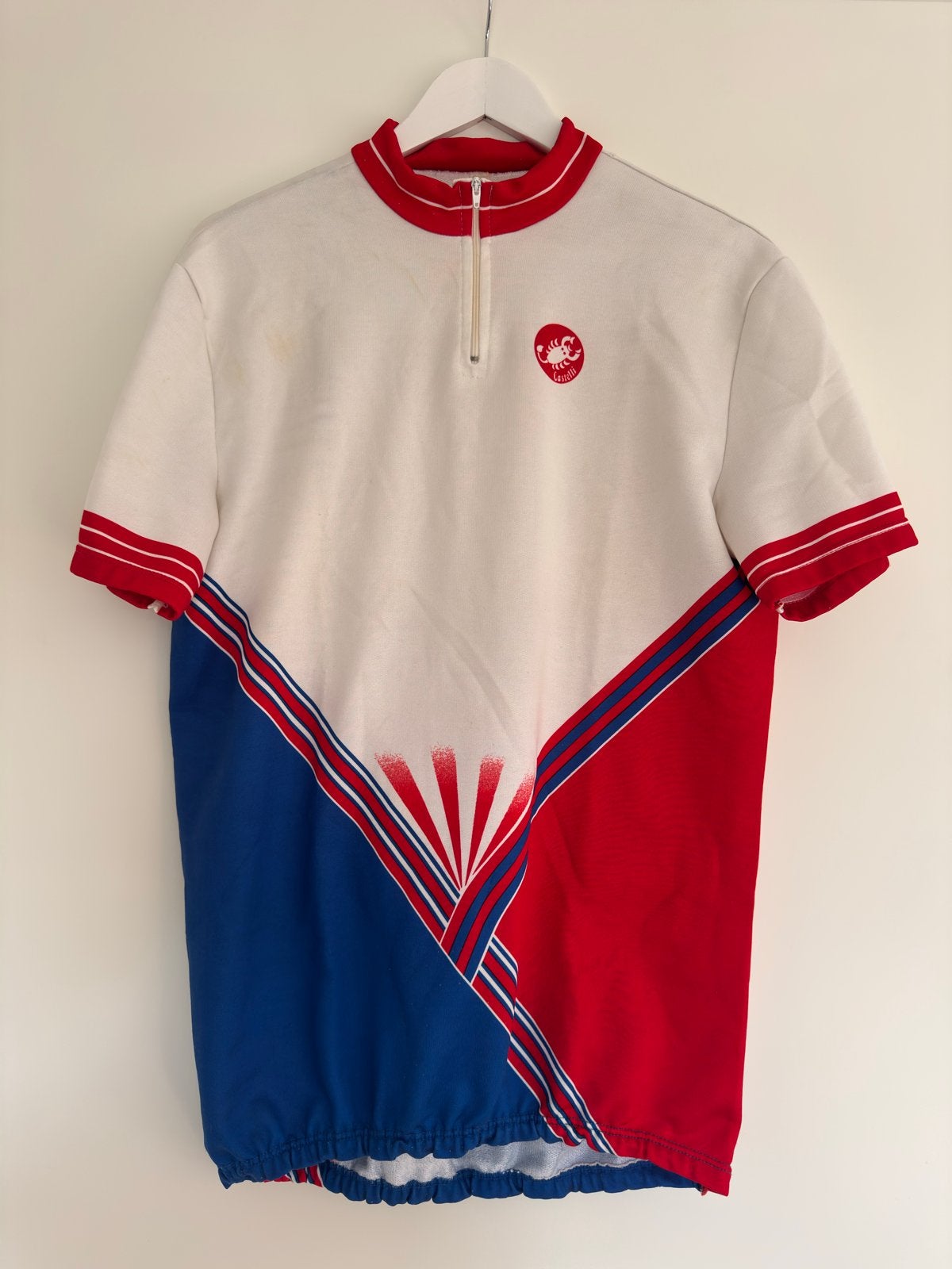 Retro Castelli wielershirt - (L) - Made in Italy, Kleding | Heren, Ophalen of Verzenden, Gedragen, Maat 52/54 (L), Hardlopen of Fietsen