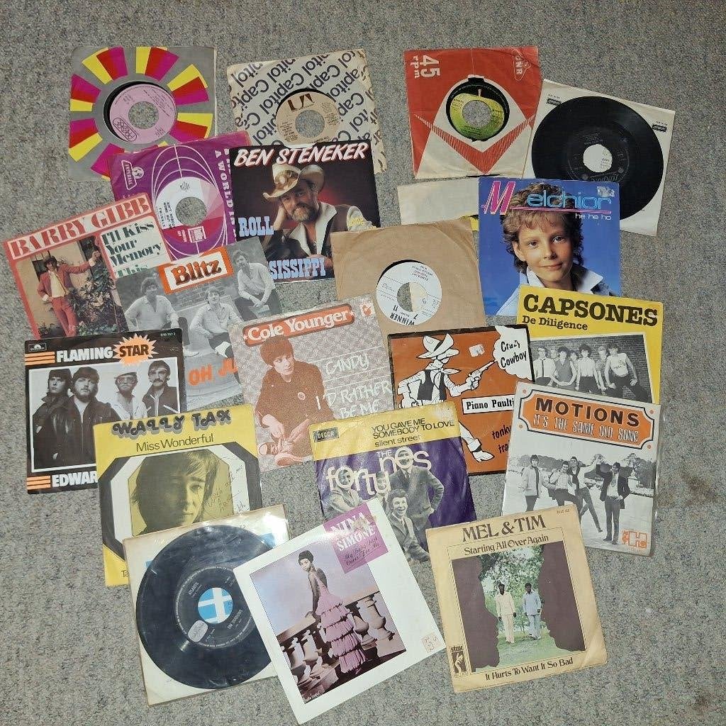 stapel singeltjes, Ophalen, Gebruikt, Pop, Single
