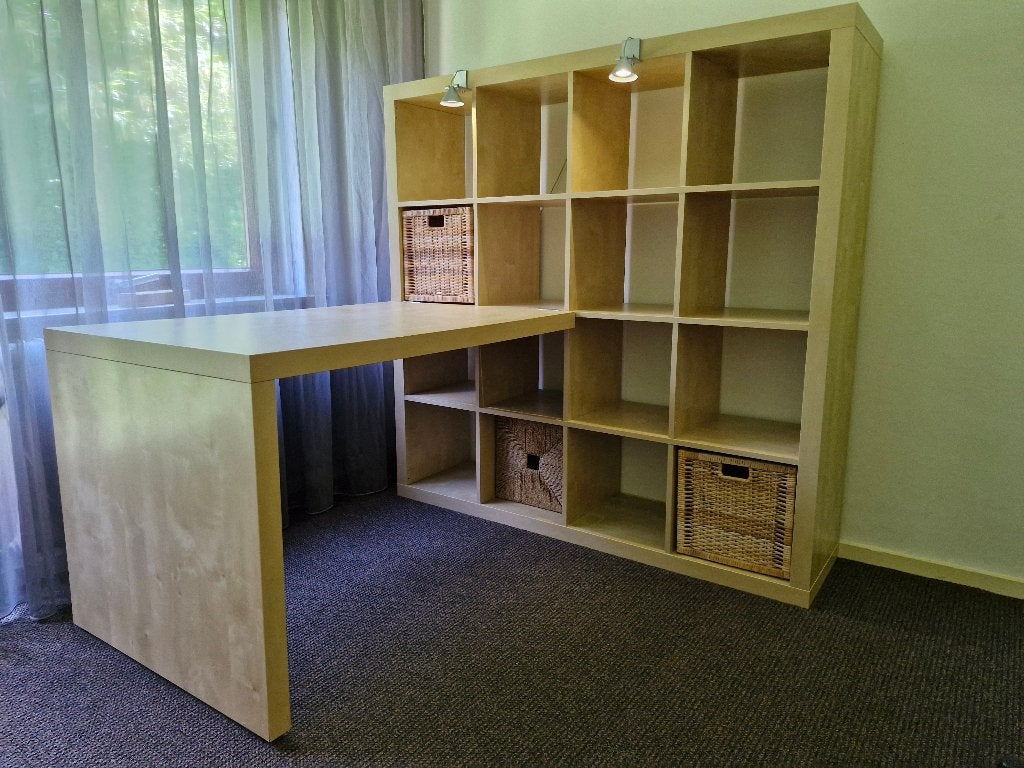 bureau met vakkenkast (IKEA), Ophalen, Elektrisch, Zo goed als nieuw, IKEA
