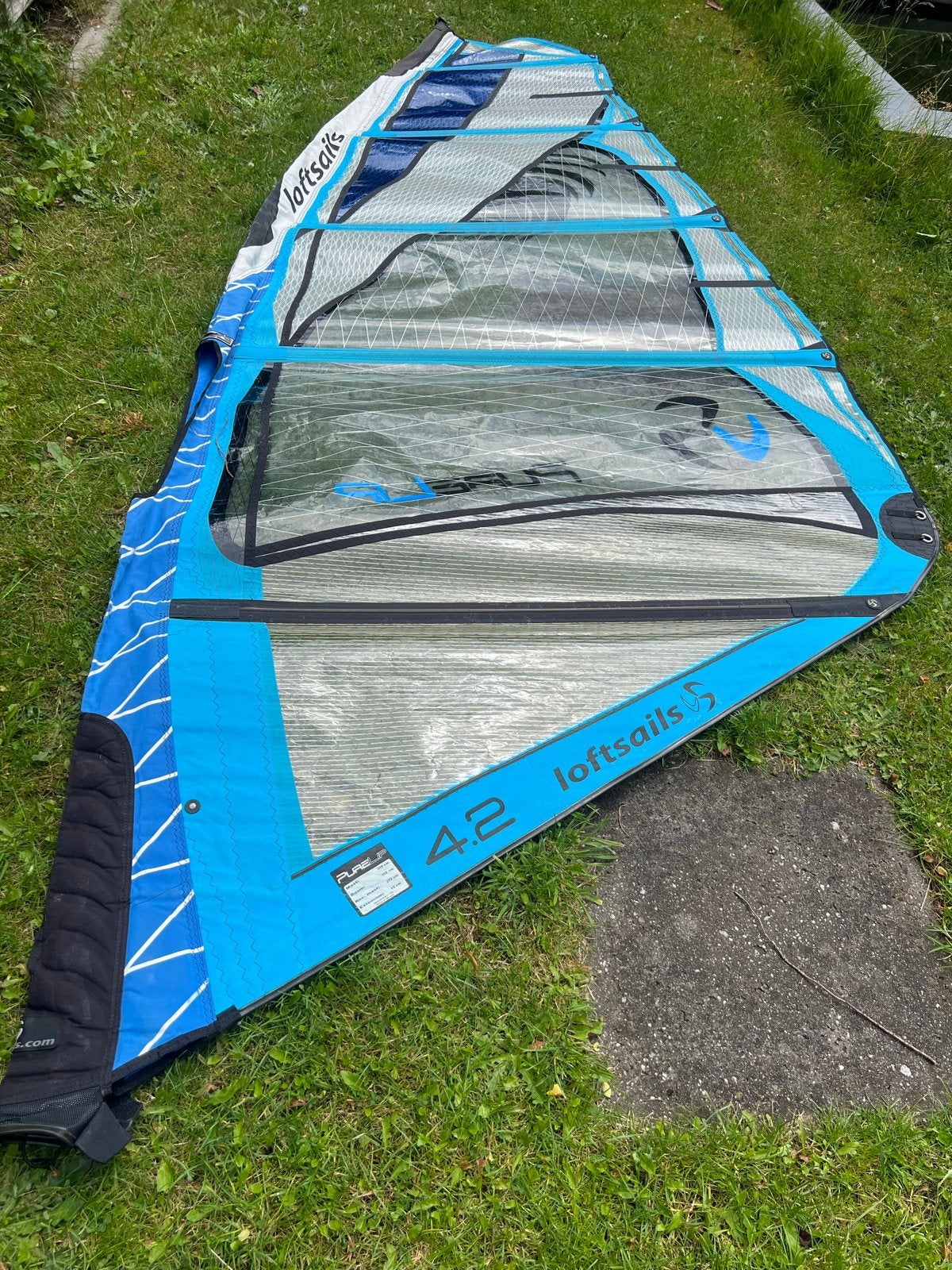 Loftsails Purelip 4.2 windsurfzeil, Watersport en Boten, Windsurfen, 3.5 tot 5 m², Ophalen of Verzenden, Zo goed als nieuw, Zeil