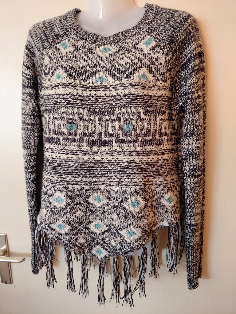 Leuke Hollister trui, Ophalen, Zo goed als nieuw, Maat 34 (XS) of kleiner, Blauw