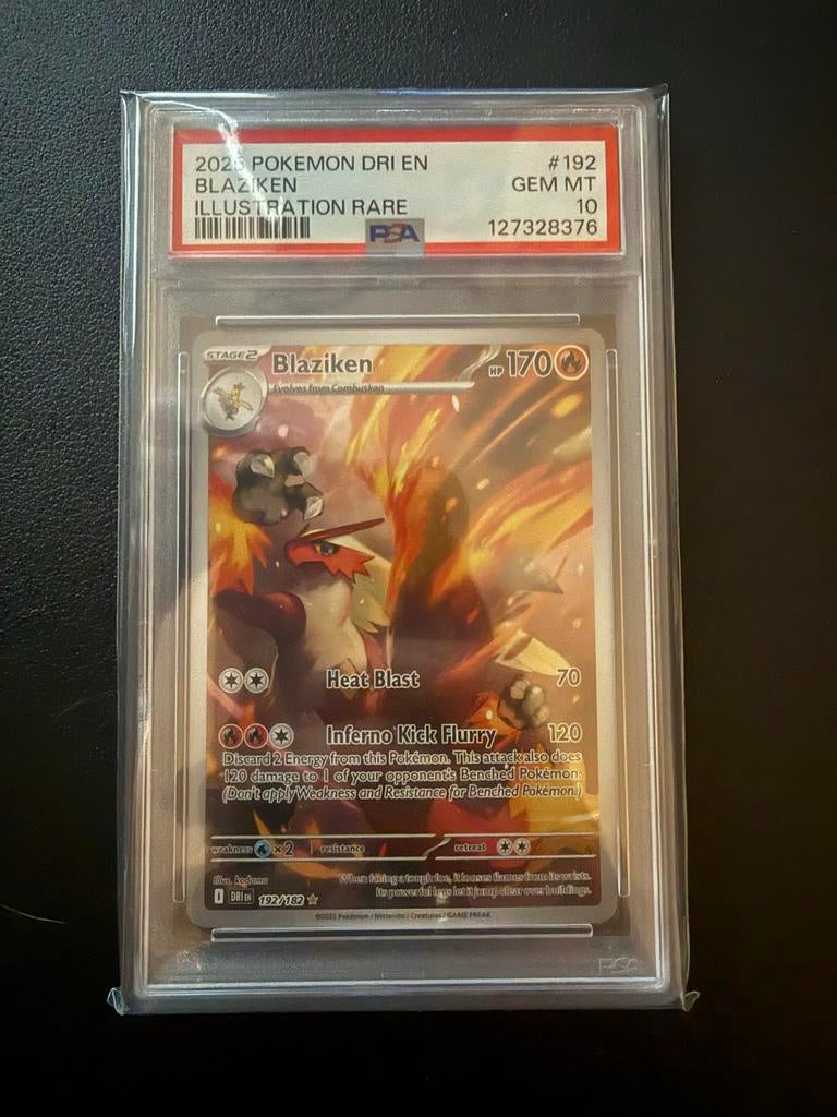 Blaziken #192 - PSA 10 - Destined Rivals, Ophalen of Verzenden, Zo goed als nieuw, Losse kaart