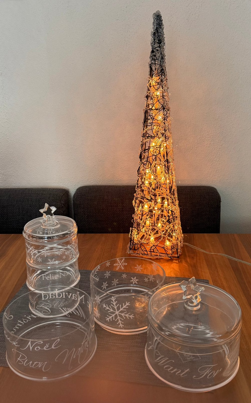 All I want for Xmas 2 riviera Maison erageres en verlichting, Huis en Inrichting, Woonaccessoires | Etagères, Ophalen, Zo goed als nieuw