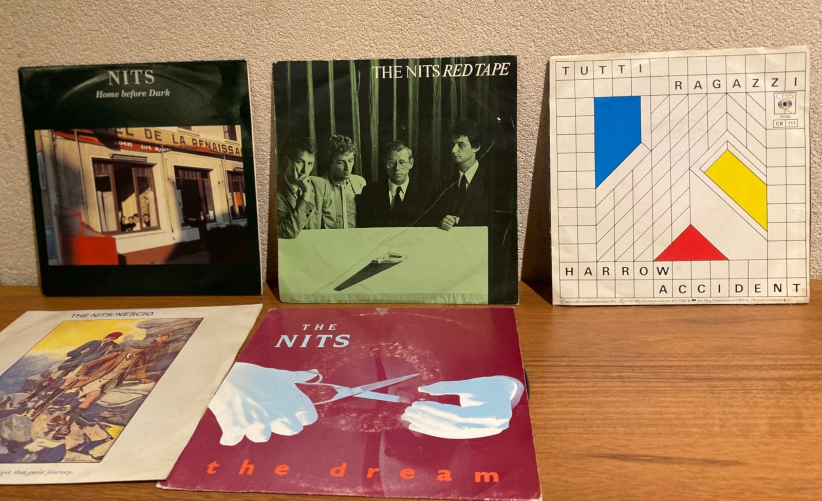 The Nits 5x Singles, Cd's en Dvd's, Gebruikt, 7 inch, Ophalen of Verzenden, Pop