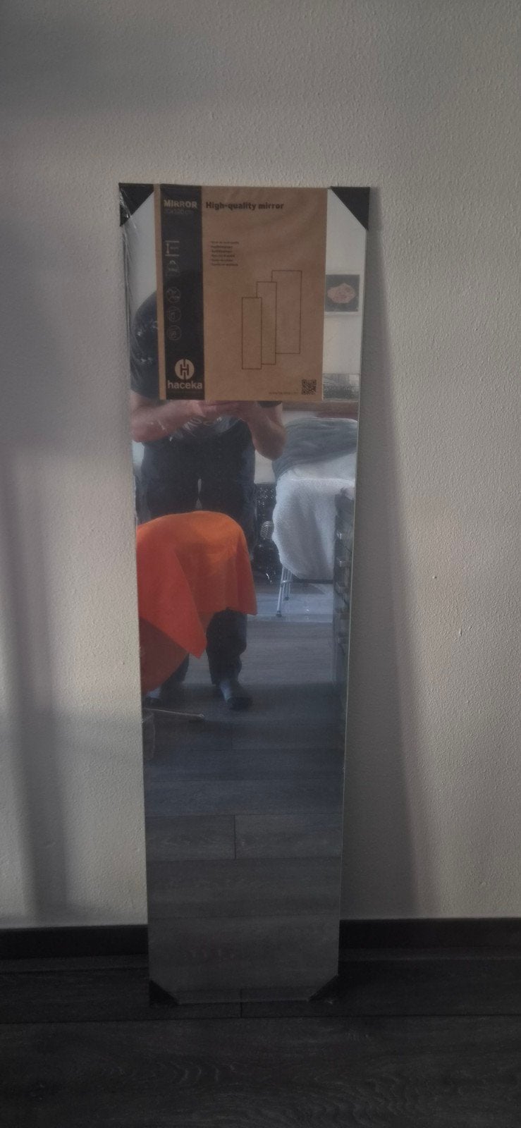 Hacaka spiegel 30x120 cm - Nieuw in verpakking, Huis en Inrichting, Ophalen, Nieuw, Rechthoekig, Minder dan 50 cm
