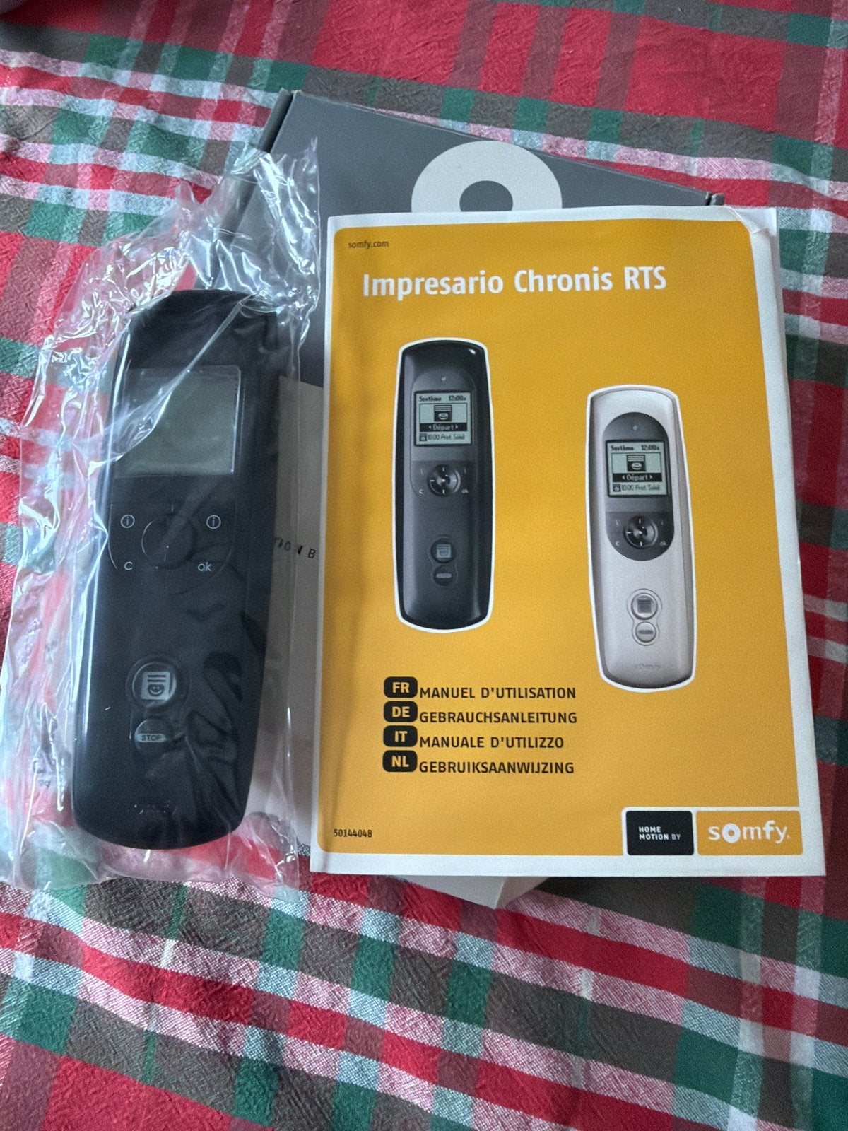 Somfy Impresario Chronis RTS Afstandsbediening Nieuw, Ophalen, Zwart, Nieuw, Kunststof