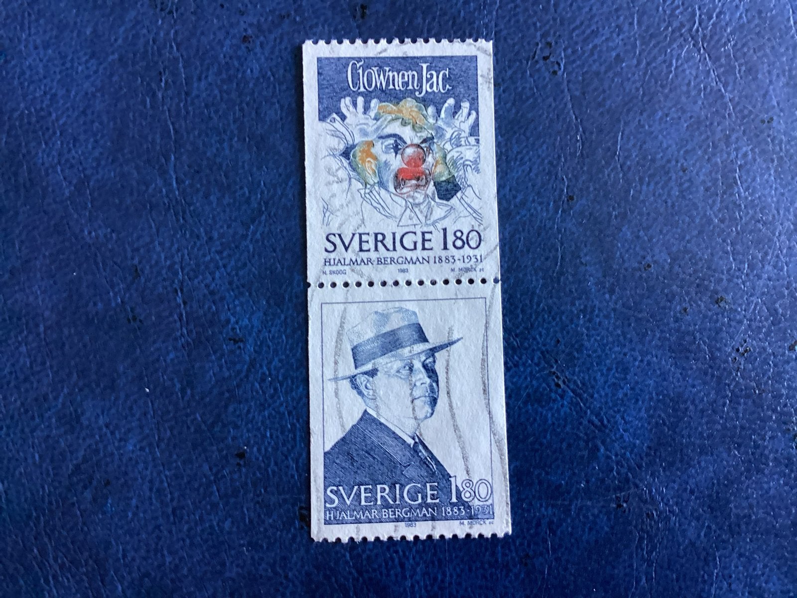 Zweden 1983- Mi.1250/49-  Hjalmar Bergman (Clown Jac), Ophalen of Verzenden, Zweden, Gestempeld