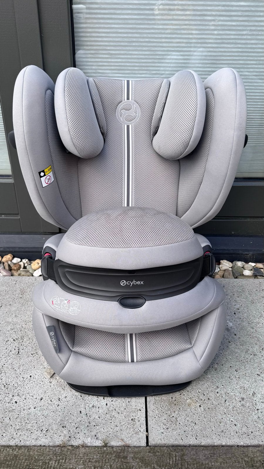 Cybex Pallas G i-Size autostoel - Platinum Grey, Autogordel of Isofix, Gebruikt, Verstelbare rugleuning, 9 t/m 36 kg