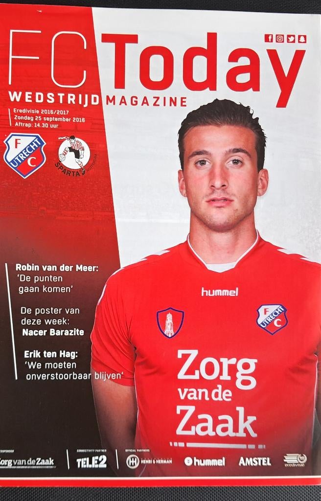 FC Uyrecht - Sparta 2016/2017, Verzamelen, Ophalen of Verzenden, Zo goed als nieuw, F.C. Utrecht, Boek of Tijdschrift